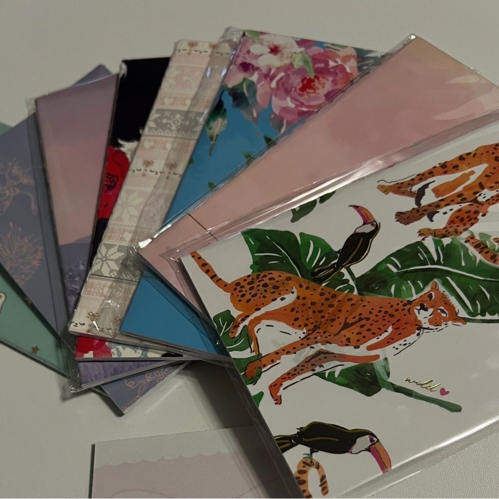Colorful Animal and Floral Mini Notebook Set